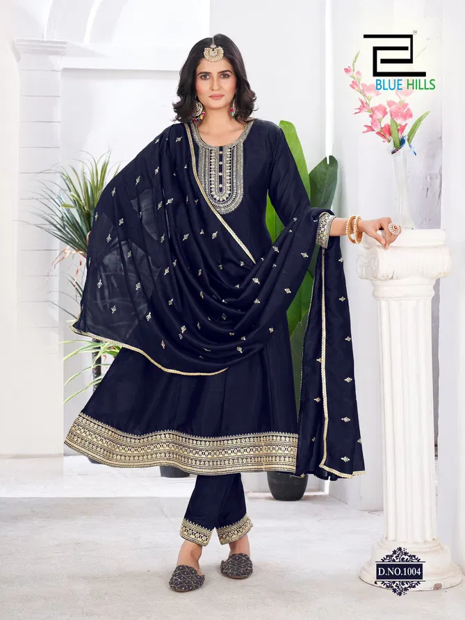 Taj Mahal By Blue Hills Vichitra Kurti With Bottom Dupatta Wholesalers In Delhi